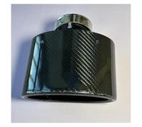 1 Pz Punta Di Scarico Ovale Auto Tubo Nero Ugello Di Scarico Punta Di Scarico Coda Silenziatore Suggerimenti Per Tutte Le Auto Tubo Di Scappamento(ID 63MM-OD 150MM)