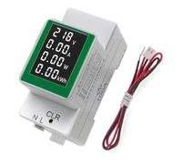 1 pz PZEM-008 Din Rail Contatore di energia digitale Watt Kwh Wattmetro Monitor Amperometro Voltmetro AC 50-300V 100A(White)