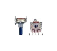 1 pz R161 singolo W100K con amplificatore di potenza con posizionamento centrale, potenziometro di bilanciamento del volume 'altoparlante, 3 pin, albero a D, 20 mm