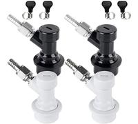 1 pz Raccordi for fusti con bloccaggio a sfera e disconnessione a sfera con dado girevole filettato MFL, connettore con acciaio inossidabile da 5/16'' gas e 1/4'' liquido