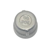 1 pz. Raccordi for tubi filettati in acciaio inossidabile SS304 con tappo femmina, filettatura BSPT, dado esagonale/tappo for tubo/tappo da 1/4" 3/8" 1/2" 3/4" 1"(DN10)