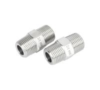 1 pz. Raccordi for tubi filettati maschio di riduzione pari ad alta pressione da 1/8" 1/4" 3/8" 1/2" 3/4" 1" BSP NPT BSPT Nipplo esagonale in acciaio inossidabile 304(1 BSPT)