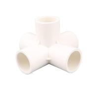 1 pz Raccordi for tubi in PVC bianco Raccordo a T a gomito dritto Raccordo a croce Adattatore for tubi dell'acqua Giunti a 3 4 5 6 vie(5 Way,I.D 25mm)
