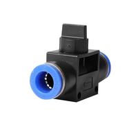 1 pz. Raccordi rapidi a 2 vie, connettore a pressione, tubo flessibile in plastica da 4 mm, 6 mm, 8 mm, 10 mm, 12 mm, parti pneumatiche(10mm)