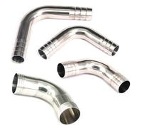 1 pz. Raccordo a gomito da 90 gradi in acciaio inossidabile 304 con attacco for tubo flessibile con diametro interno di 12,7/16/19/22/25/32/38/45/51/57/63/76/89 mm.(63mm)