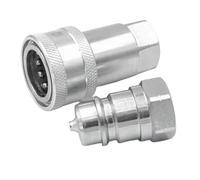 1 pz Raccordo a sgancio rapido ISO7241-A NPT ISO A Connettore di accoppiamento idraulico 1/4 "3/8" 1/2 "3/4" NPT1 Interfaccia a cambio rapido(NPT-19.05mm)