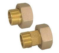 1 pz. Raccordo adattatore for tubo in rame, raccordo riduttore filettato maschio da 1/2" 3/4" 1" in ottone, giunto rapido(1F X 1I2M short)