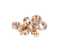 1 pz. Raccordo for tubo di riduzione con boccola esagonale in ottone 1/8 1/4 3/8 1/2 3/4 F a M Adattatore for acqua e gas in rame filettato(7)