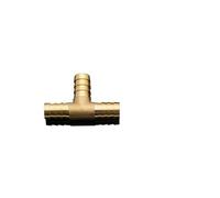 1 pz Raccordo for tubo in ottone a T a forma di T Raccordo for tubo flessibile 4 6 8 10 12 16 mm Connettore a spina di rame Giunto Adattatore for giunto aria acqua olio(OD 10-12-10mm)