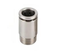 1 pz. Raccordo pneumatico a sgancio rapido con placcatura in rame e nichel(POC BSPT,4-M5 (4mm-M5x0.8mm))