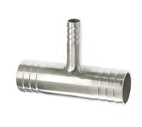 1 pz. Raccordo riduttore a T for tubo flessibile, 3 vie, divisore, raccordo for tubo flessibile in acciaio inossidabile 304(38-13-38mm)