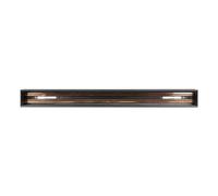 1 pz Recessed Aluminium Track Rail Black 1,5M