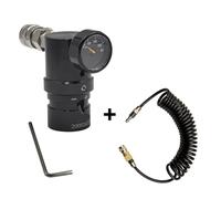 1 pz regolabile MR Gen 2 micro regolatore a bassa pressione con manometro US 2202 Foster 300psi in lega di rame e acciaio inossidabile(Regulator Fill Whip)