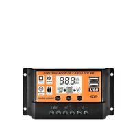 1 pz Regolatore di carica solare 30A 50A 100A con display Dual USB 5V Identifica automaticamente il tipo di batteria(50A ZN25345505)