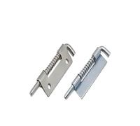 1 pz Retrattile E Rimovibile Cerniera 'armadio Bullone a Molla Saldato Cerniera Fermo Accessori for Mobili Lamiera di Ferro Armadi Porta(1PCS-steel-no-hole)