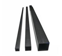 1 pz rettangolo 3K tubo quadrato in fibra di carbonio pieno superficie lucida tubo ad alta resistenza lunghezza 500 mm diametro esterno 10 mm 15 mm 20 mm 22 mm 25 mm 30 mm(15x15x13.0mm)