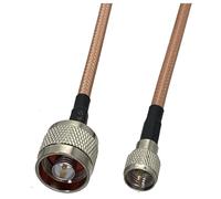 1 pz RG142 N maschio spina a mini UHF RF connettore coassiale cavo di collegamento a spirale terminali filo 6 pollici ~ 5 m(12inch (30CM))