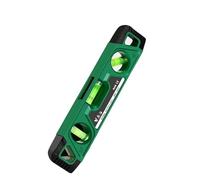 1 pz Righello a tre bolle 0° 45° 90° 230 mm Mini calibro di orizzontalità Strumenti di livellamento magnetico antiurto