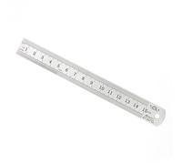 1 pz Righello in metallo con scala a doppio lato, in acciaio inossidabile di qualità, for la lavorazione del legno, disegno, strumenti di misurazione 0-15/25/30 mm(Steel Ruler 200mm)