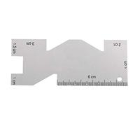 1 pz righello per cucire in metallo, calibro di misurazione flessibile trapuntatura righello accessorio per strumento di cucito per cucito