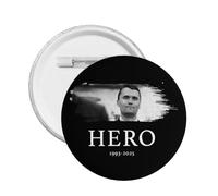 1 pz RIP Charlie Kirk Spille con bottone Charlie Kirk Is A Hero Distintivi circolari Spille rotonde Spilla decorativa piccola