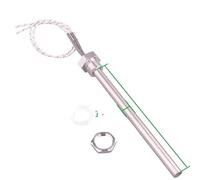 1 pz. Riscaldatore a cartuccia immerso da 1/2'' con controdado, elemento riscaldante da 220 V, 300 W/500 W/800 W/1 kW/1,2 kW, tubo for acqua tubolare, diametro 12 mm