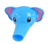 1 pz riutilizzabile plastica Cartoon Elephant rubinetto estensione adorabile lavello rubinetto spruzzatura acqua rubinetto estensore per la decorazione domestica blu