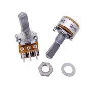 1 pz RK163 A50KX2 Potenziometro rotativo audio a doppia unità 16-tipo A50K 6 pin 20 mm semialbero 50KAX2