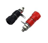 1 pz rosso + 1 pz nero Terminale amplificatore Binding Post Presa jack a banana Montaggio a pannello Connettore for spina a banana da 4 mm