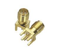 1 pz RP-SMA RPSMA maschio jack e femmina paratia e flangia a saldare montaggio a pannello e montaggio su PCB connettore adattatore RF(RPSMA F PCB)