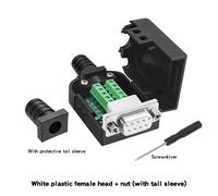 1 pz RS232 DB9 Maschio Femmina Connettore Terminali Breakout a 9 Pin RS485 COM Spina Terminali D-SUB 21-24 AWG Filo Connettore senza saldatura(WFN)