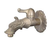 1 PZ RUBINETTO ARTISTICO A SFERA LEONE STARS OTTONE 1/2M