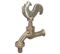 1 PZ RUBINETTO ARTISTICO A VITE GALLO STARS OTTONE 1/2M MM 25