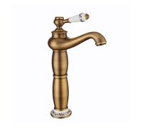 1 PZ rubinetto for lavabo da bagno in stile lampada nordica rubinetto for lavandino del bagno con rubinetto caldo e freddo montato su tavolo corto/alto(Oil bronze tall)