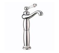 1 PZ rubinetto for lavabo da bagno in stile lampada nordica rubinetto for lavandino del bagno con rubinetto caldo e freddo montato su tavolo corto/alto(Chrome tall)
