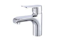 1 pz rubinetto for lavabo quadrato bianco maniglia cromata rubinetto del bagno rubinetto for lavabo rubinetto caldo e freddo(M1047,G3/8)