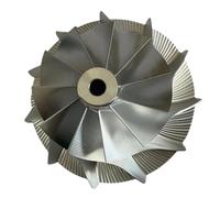 1 pz; Ruota compressore turbobillet anteriore GT30 54,18/76,20 mm 11 0 pale/Alluminio 2618/Ruota di fresatura a punti CHRA del turbocompressore
