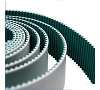 1 pz S5M PU Cinghia aperta - Cinghia di trasmissione in poliuretano dentato da 10/15/20/25/30/40 mm for stampanti 3D e altro(GREEN,2meter 40MM)