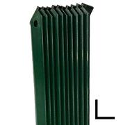 1 PZ Saetta di sostegno a L H 125 CM 25x25x3 mm PLASTIFICATA per paletti in ferro a T da H 150 | recinzioni da GIARDINO
