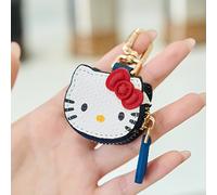 1 pz Sanrio per Hello Kitty Borsa di Smaltimento - Borsa con Cerniera , Decorazioni Blu e Portachiavi per Auricolari, Carte e Monete, Portamonete per Regali di Festa