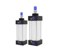1 pz SC con anello magnetico Cilindro pneumatico SC32 40 50 63 80 100 mm Alesaggio Cilindro pneumatico Pistone 25/50/75/100/200/300 mm(100S,SC63)
