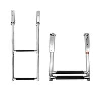 1 pz. Scaletta telescopica for barca a 2 gradini con gradini larghi for barca, piscina, ponte di coperta