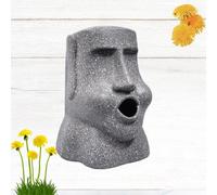 1 pz scatola di tessuto retrò moai pietra statua tovagliolo secchio di