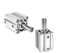 1 pz SDA 16/20/25/32/40/50/63/80/100 Serie Doppio Effetto Corsa 5mm a 100mm Cilindri Pneumatici Compatti ad Aria Sottile(Stroke 40mm,SDA16(Bore 16mm))