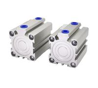 1 pz SDA16 20 25 32 40 50 63 80 100 mm alesaggio cilindro pneumatico compatto sottile 5-100 mm corsa doppia azione alluminio cilindro pneumatico(Stroke 25mm,BORE 16mm)