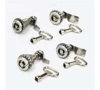 1 pz serratura in acciaio inox per scatola elettrica serratura girevole serratura ingegneristica attrezzature industriali maniglia della porta del gabinetto (triangolare, non adjustable)