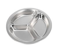 1 Pz Servizio Tavola Esterno 3 Sezioni Piatto Diviso Studente Piatto Tondo Argen