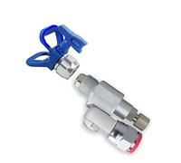 1 pz/set 287030 for valvola di intercettazione for Cle-anShot Giunto girevole Filettato Adattatore for pistola a spruzzo for verniciatura Airless 7/8 pollici 180 gradi Ro(Set B(Tip 519))