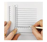 1 pz. Set di strumenti disegno con righello rettangolare trasparente da 30 cm, stile semplice, cancelleria for studenti