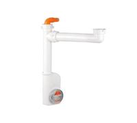 1 PZ SIFONE SALVA SPAZIO 1 NT EVOLUTION PER LAVELLI 1"1/2 D. 40 mm Bianco NextradeItalia Mod.FERX.DIATIE-LLEXLN-BI
